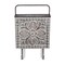 Contemporary Home Living 8.75" Floral Galvanized Hanging Storage Bin